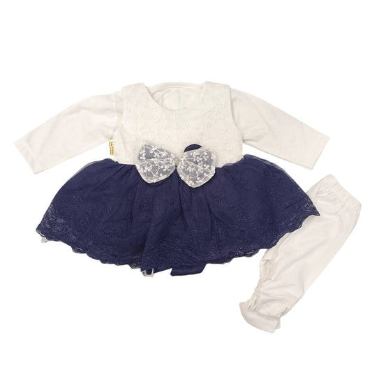 CN2760 Baby Girl Mid Season Fairy Frock with Shirt & Trouser