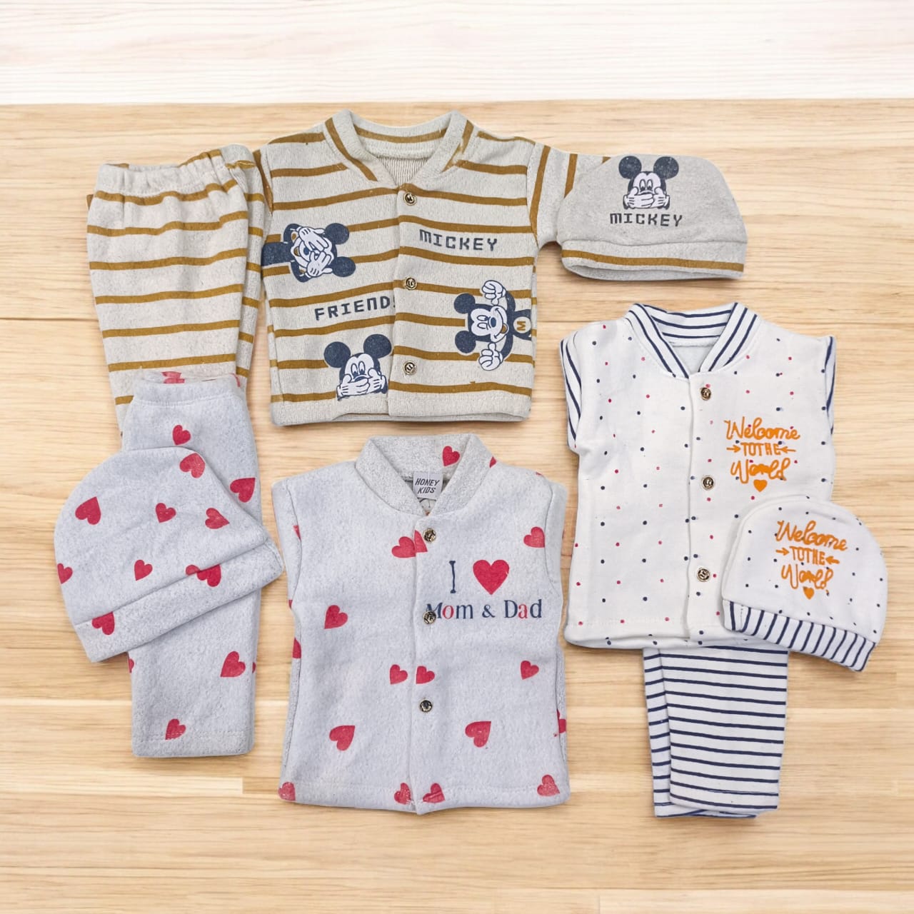 CNW106 Newborn Winter Fleece Pack of 3