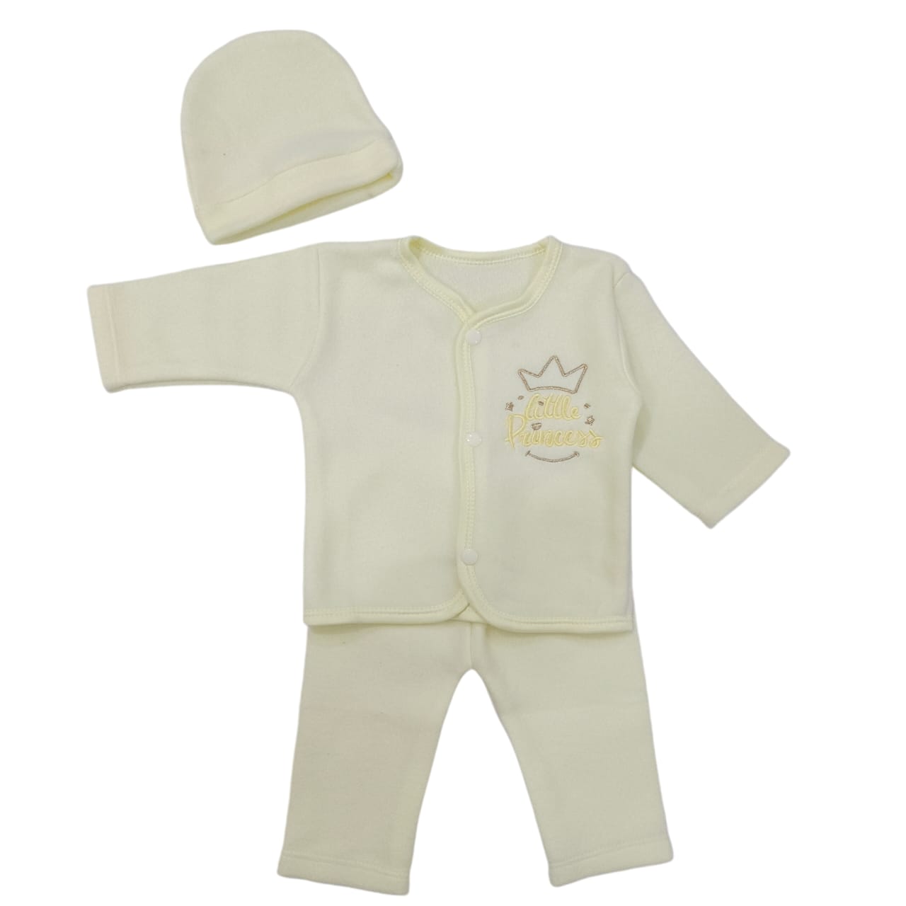 CNW891 Newborn Winter Fleece dress with Cap