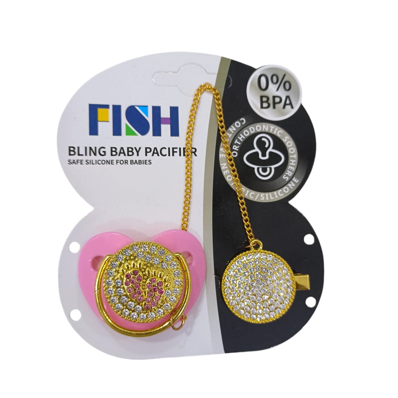 AC041 Baby Fancy Pacifier With Chain