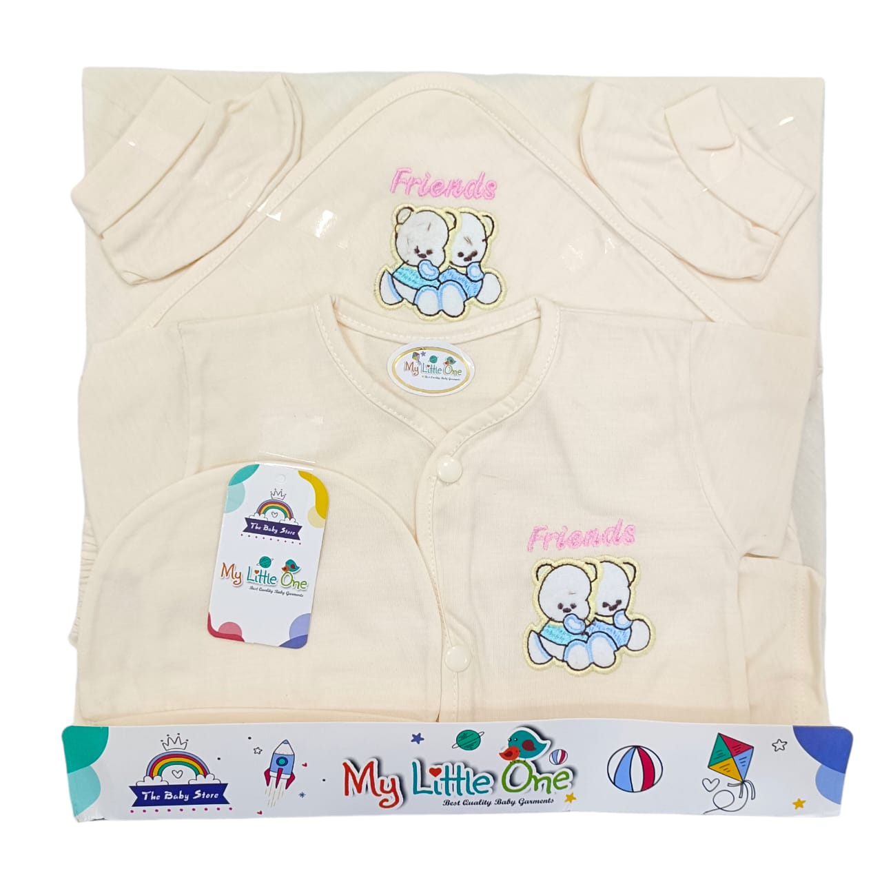 CN520 Newborn Summer Soft Cotton Starter Set 5 Pcs