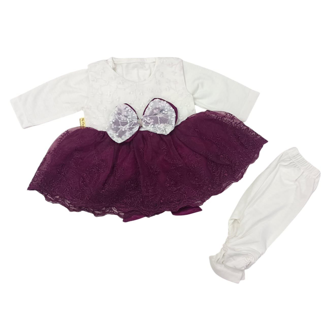 CN2760 Baby Girl Mid Season Fairy Frock with Shirt & Trouser