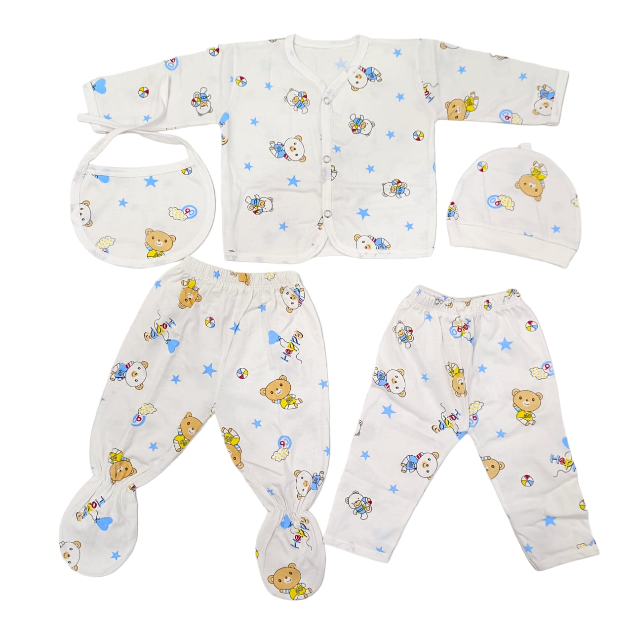 CN2813 0 to 6 Months Baby Summer Starter Set 5 Pcs