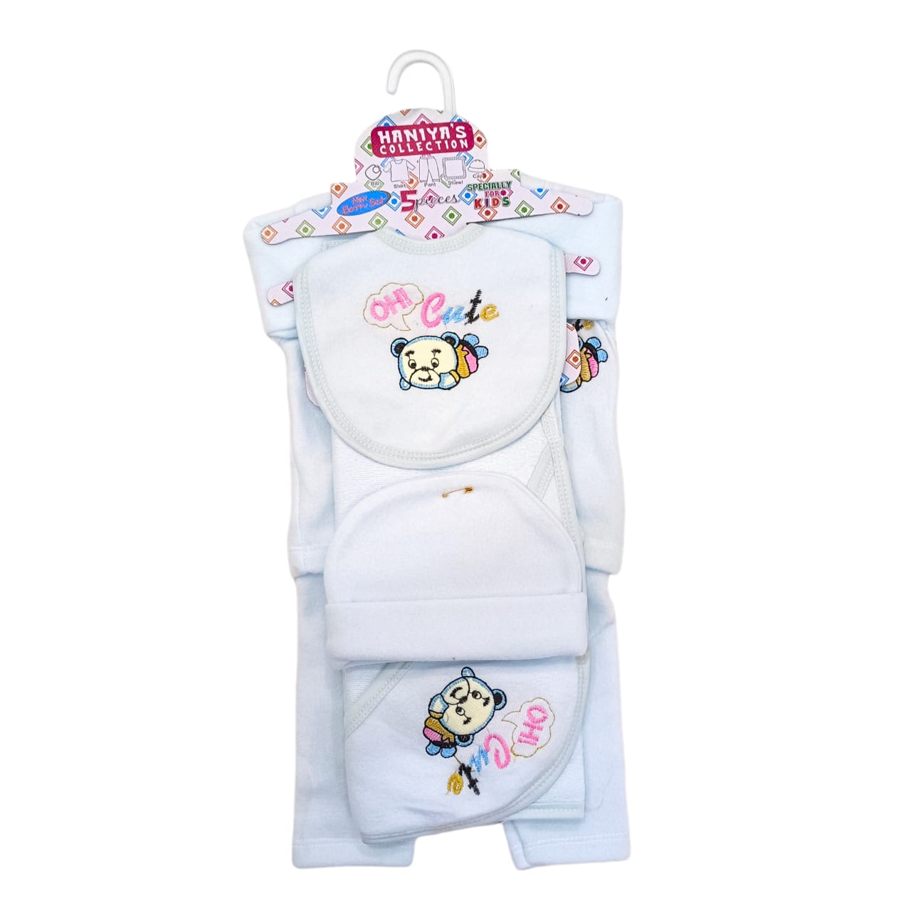 CN333 New Born Baby Winter Fleece Starter Set 5 Pcs