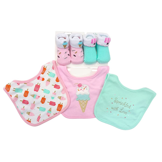 AC301 Bibs Booties Set 0 to 6 Months