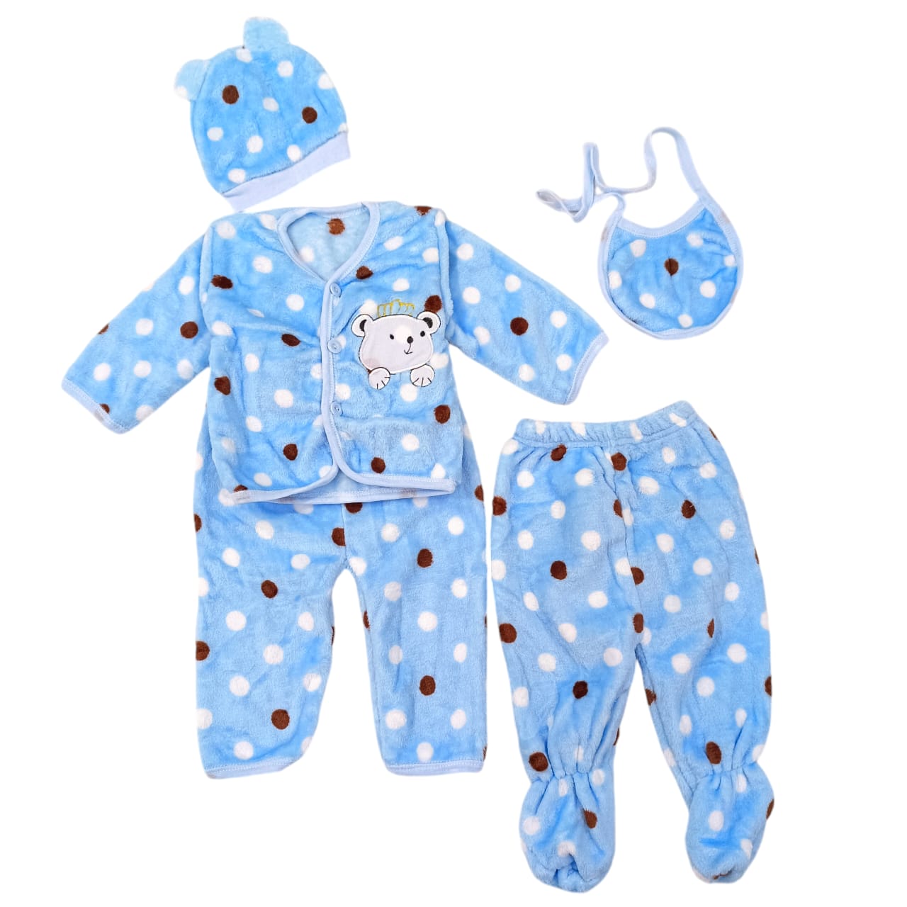 CNW901 0 to 3 Months Winter Velvet Starter Set 5 PCs