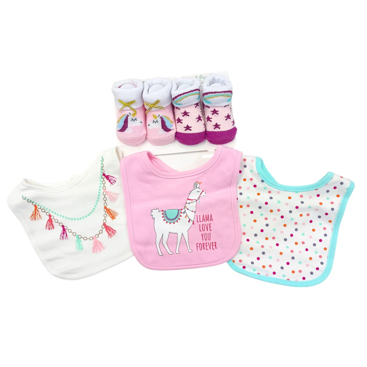 AC301 Bibs Booties Set 0 to 6 Months