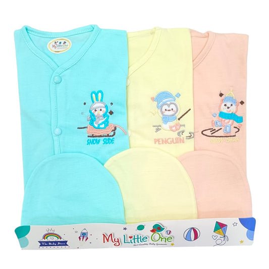 CN324 Newborn Summer Dresses Pack of 3