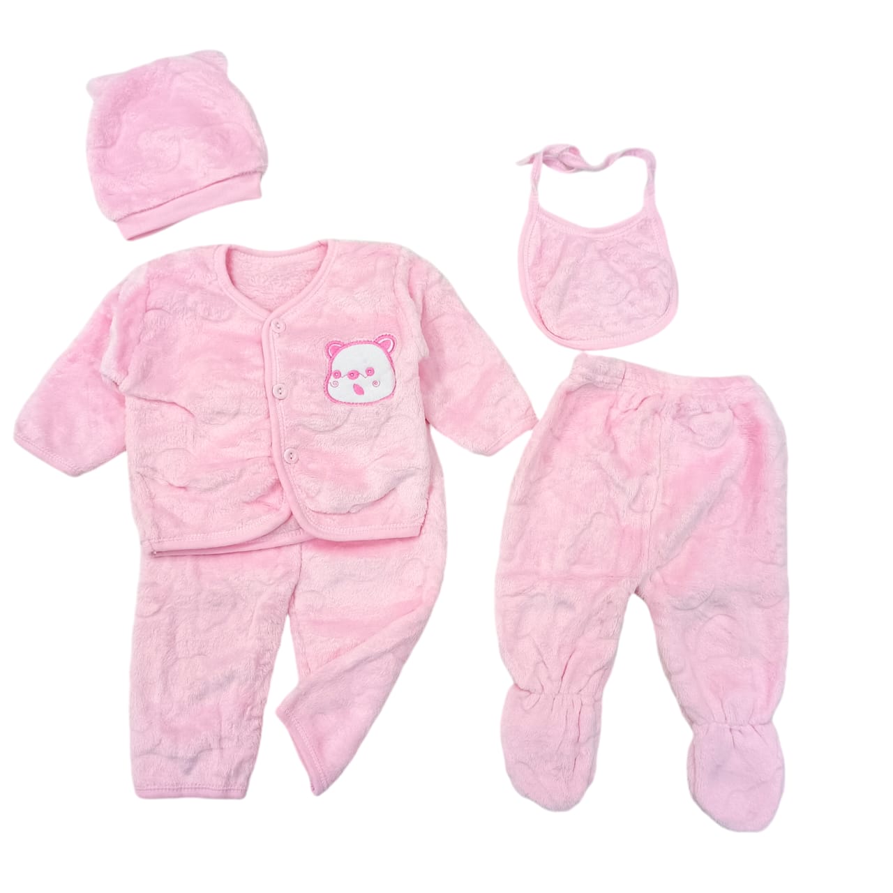 CNW893 0 to 3 Months  Velvet Winter Starter Set 5 Pcs