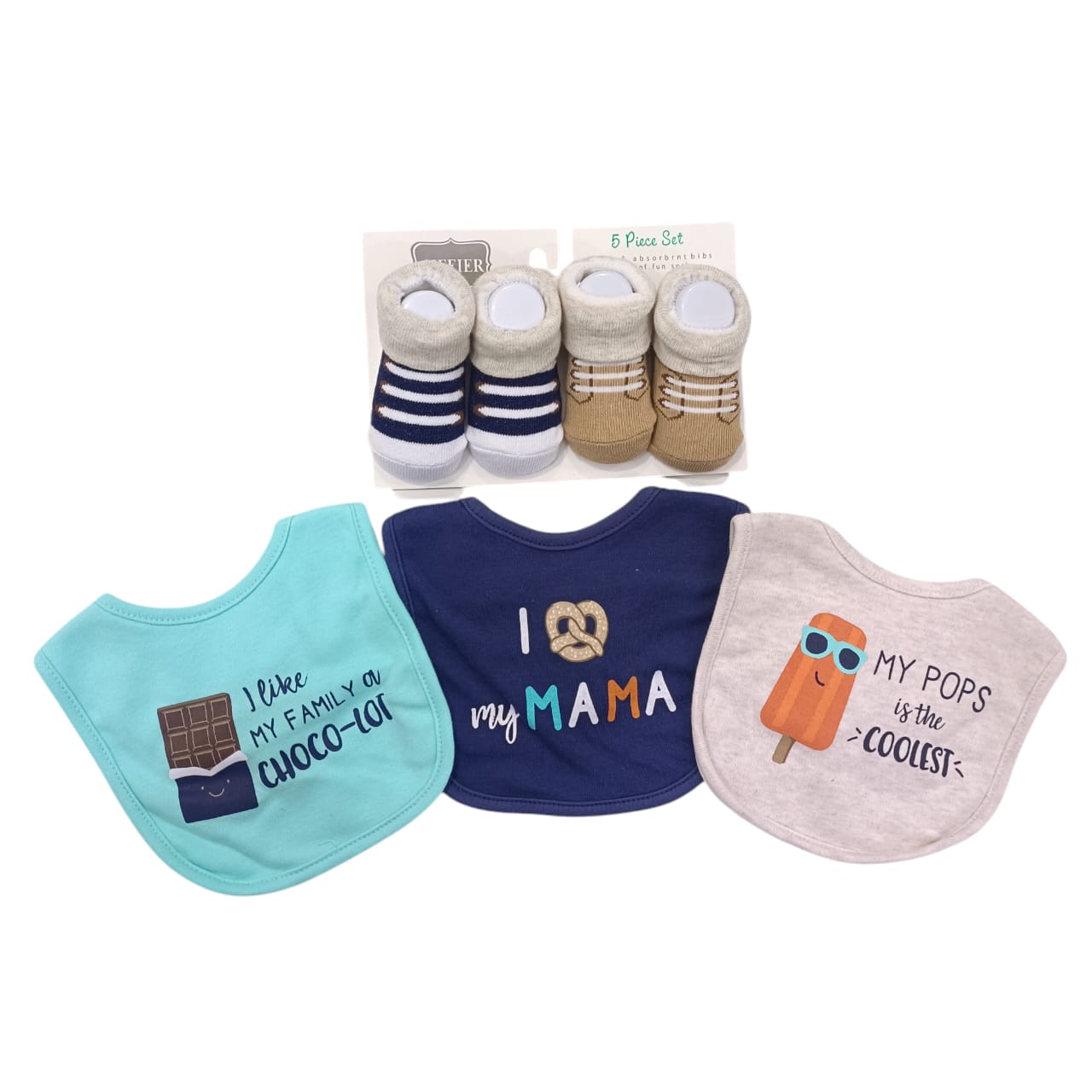 AC301 Bibs Booties Set 0 to 6 Months