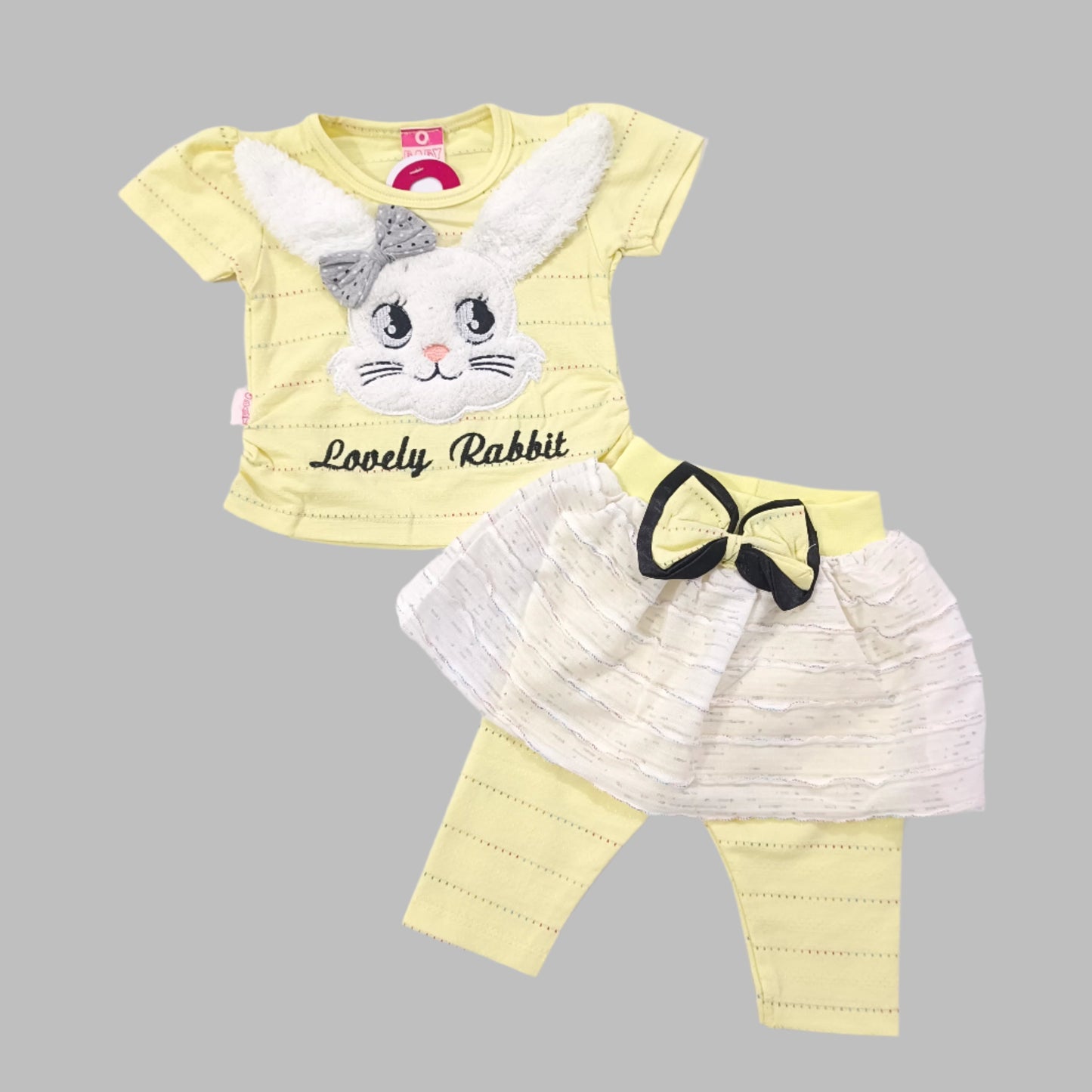 CN2516 Lovely Rabbit Baby Girl Summer Dress Lovely Rabbit