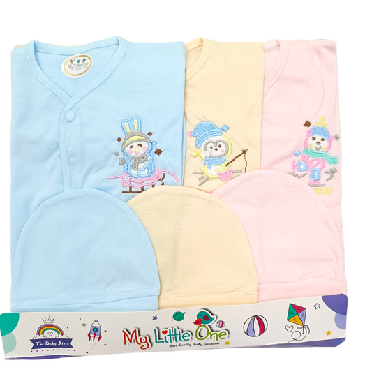 CN323 Newborn Summer Dresses Pack of 3