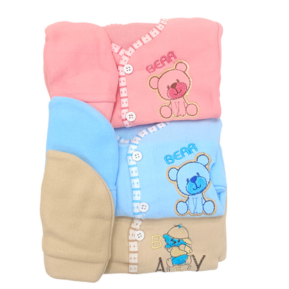 Newborn Winter Fleece Dress Pack of 3