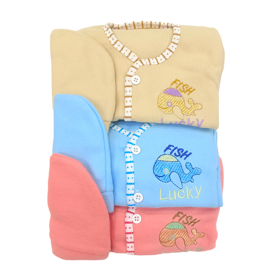 Newborn Winter Fleece Dress Pack of 3