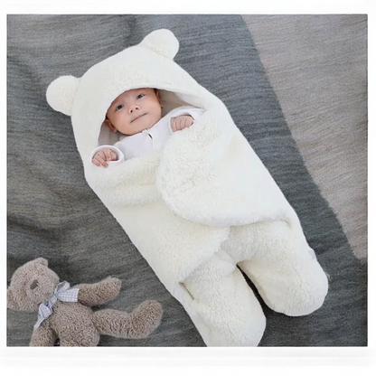 AC0811 Winter Baby Shaggy Swaddle