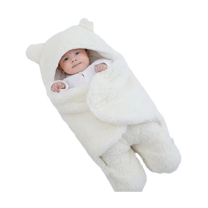 AC0811 Winter Baby Shaggy Swaddle