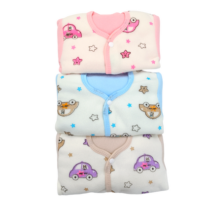 Newborn Winter Fleece Dress Pack of 3