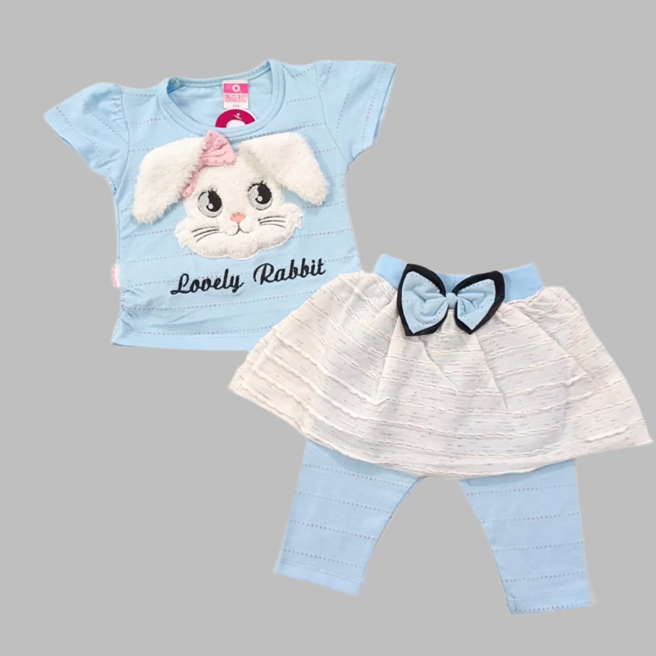 CN2516 Lovely Rabbit Baby Girl Summer Dress Lovely Rabbit