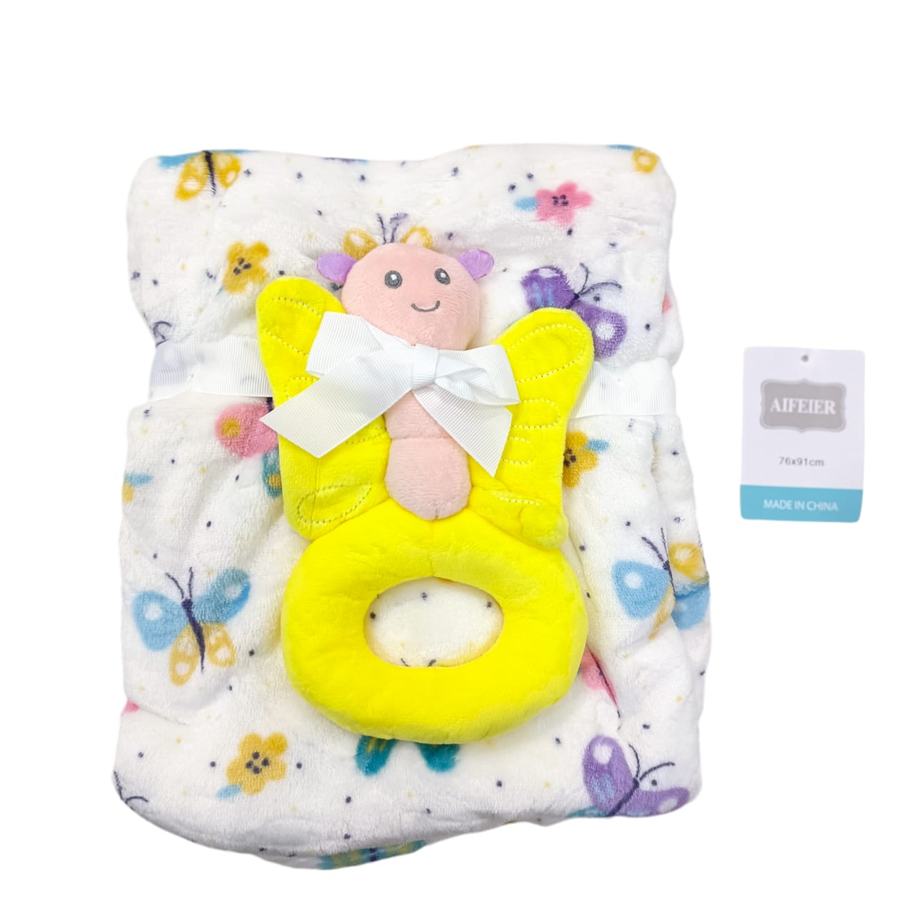 AC002 Imported Baby Blanket With Plush Toy