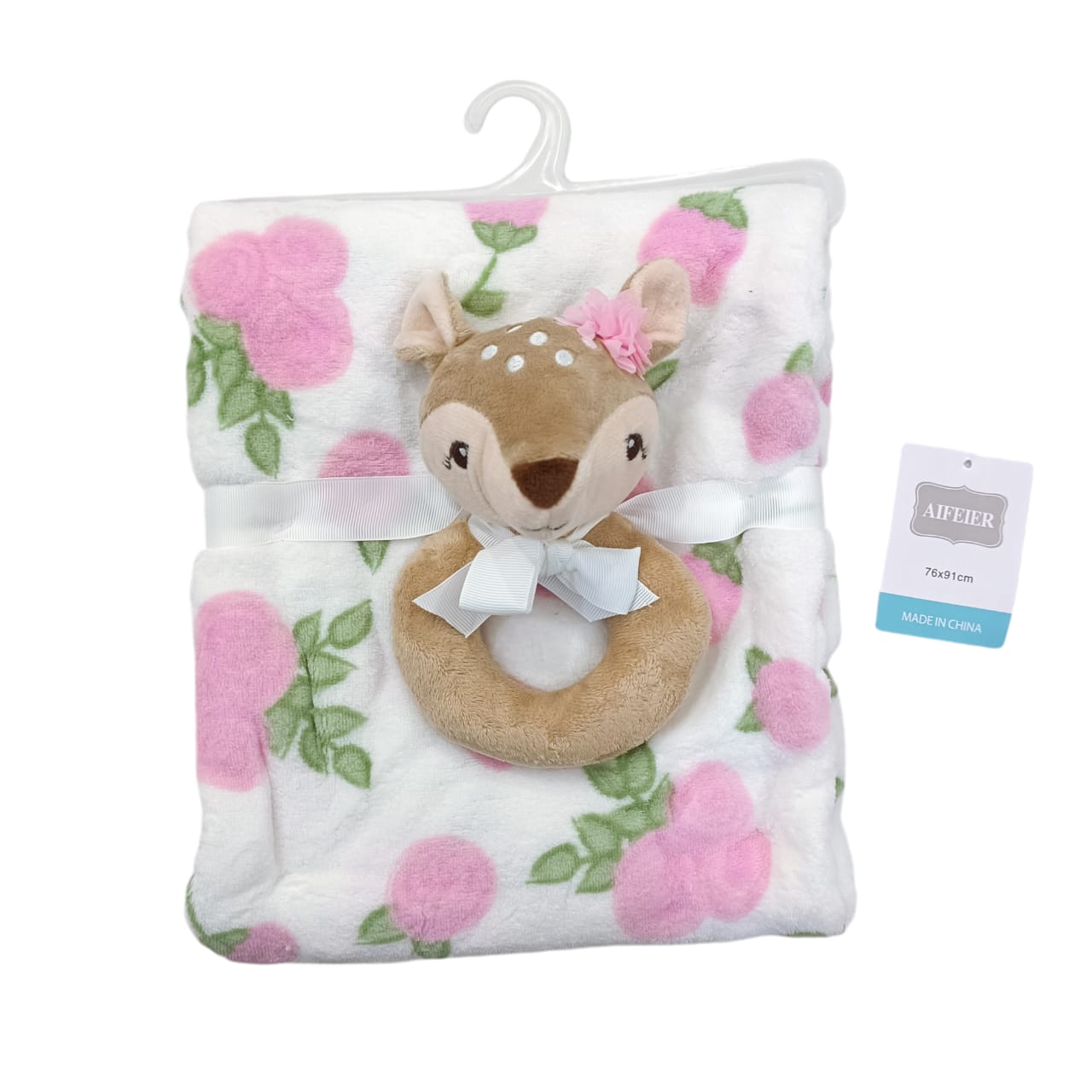 AC002 Imported Baby Blanket With Plush Toy