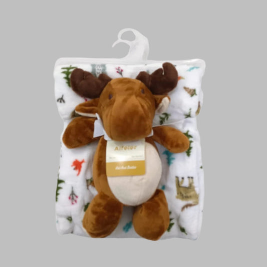 Imported Baby Blanket With Plush Toy