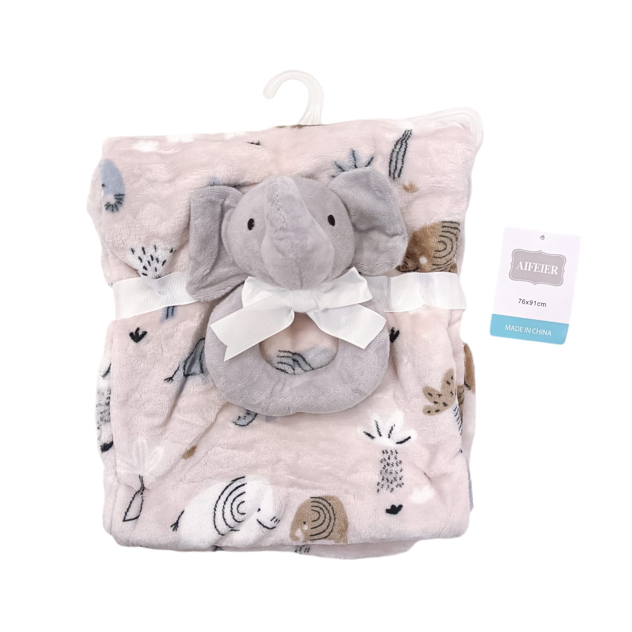 AC002 Imported Baby Blanket With Plush Toy