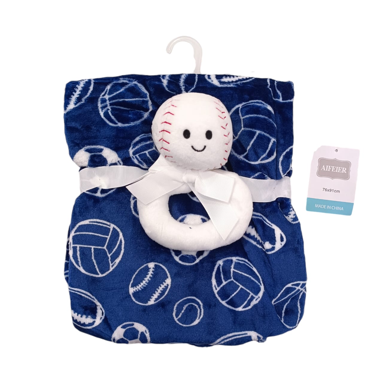 AC002 Imported Baby Blanket With Plush Toy