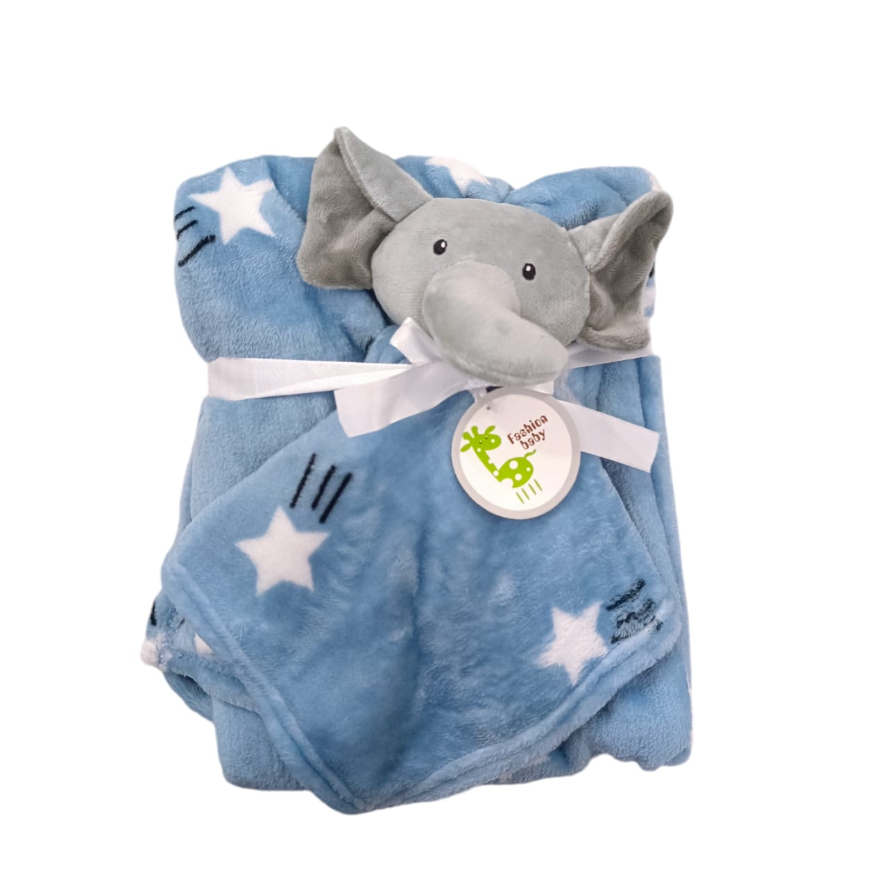 AC004 Imported Baby Blanket With Plush Toy & Handkerchief