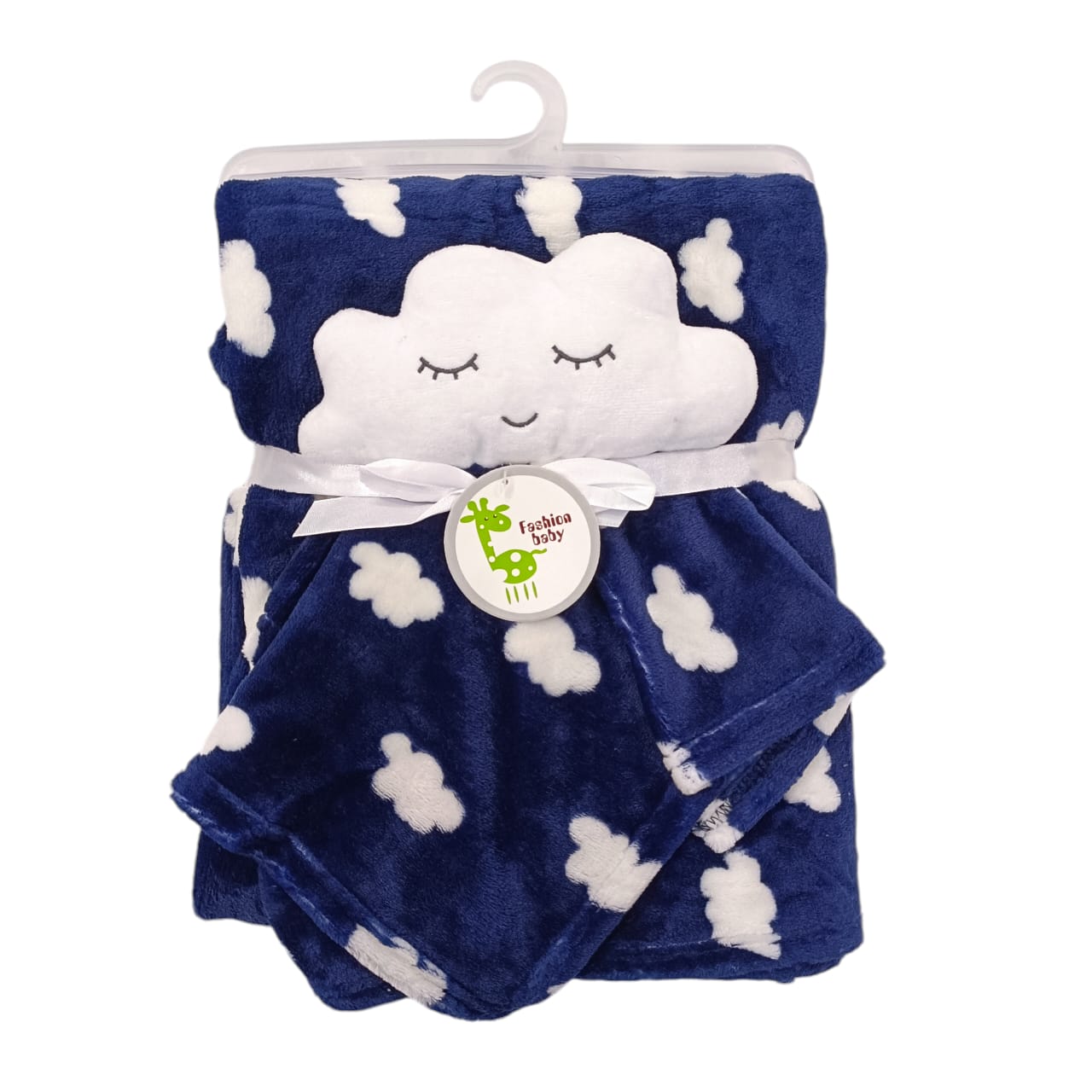 AC004 Imported Baby Blanket With Plush Toy & Handkerchief