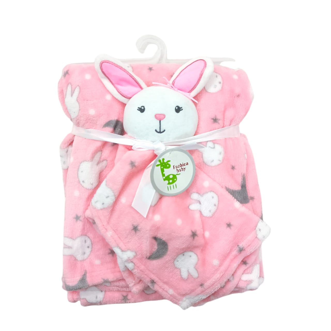 AC004 Imported Baby Blanket With Plush Toy & Handkerchief