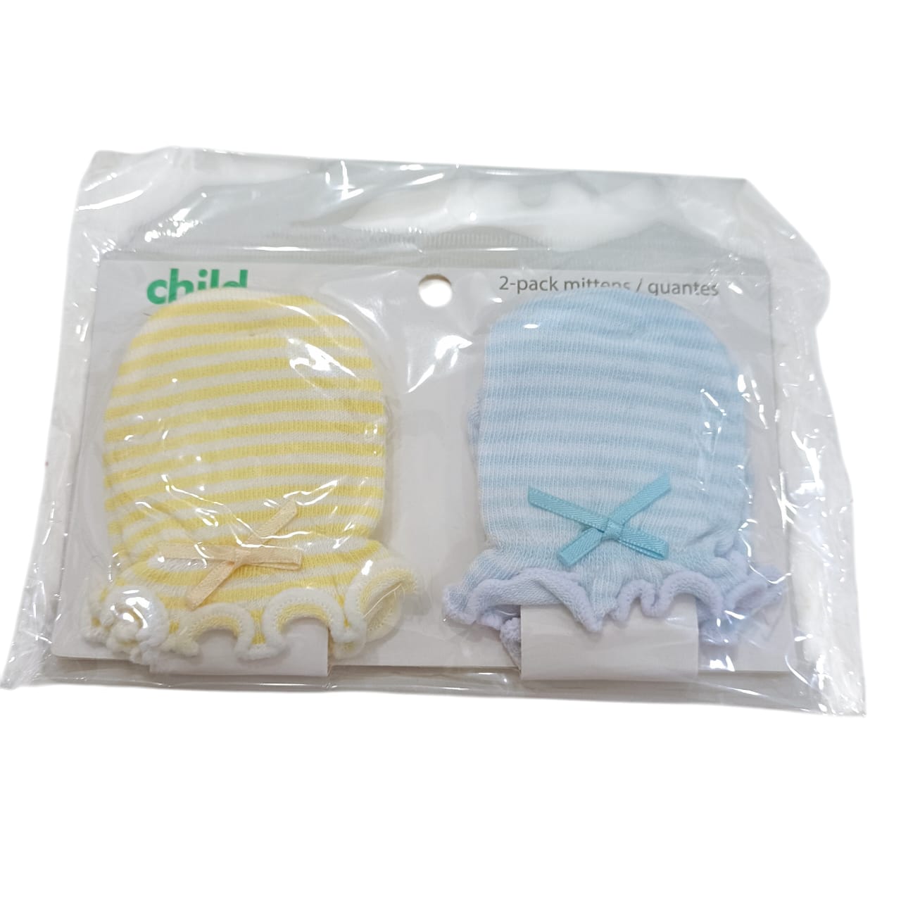 AC862 0 to 3 Months Imported Winter Mittens Pack of 2