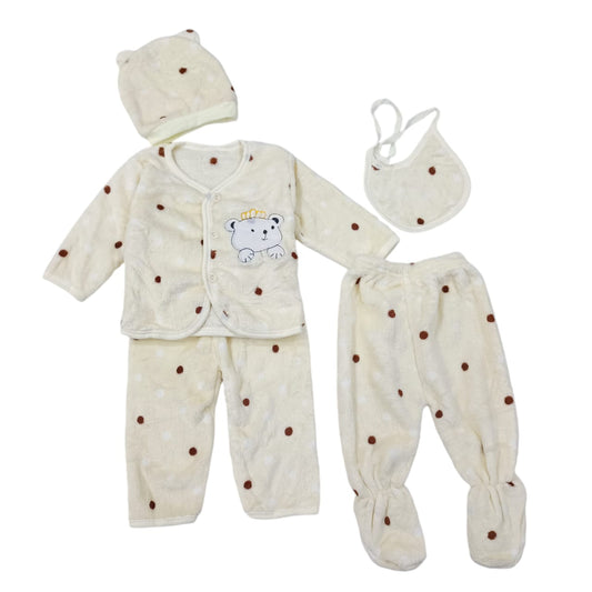 CNW901 0 to 3 Months Winter Velvet Starter Set 5 PCs