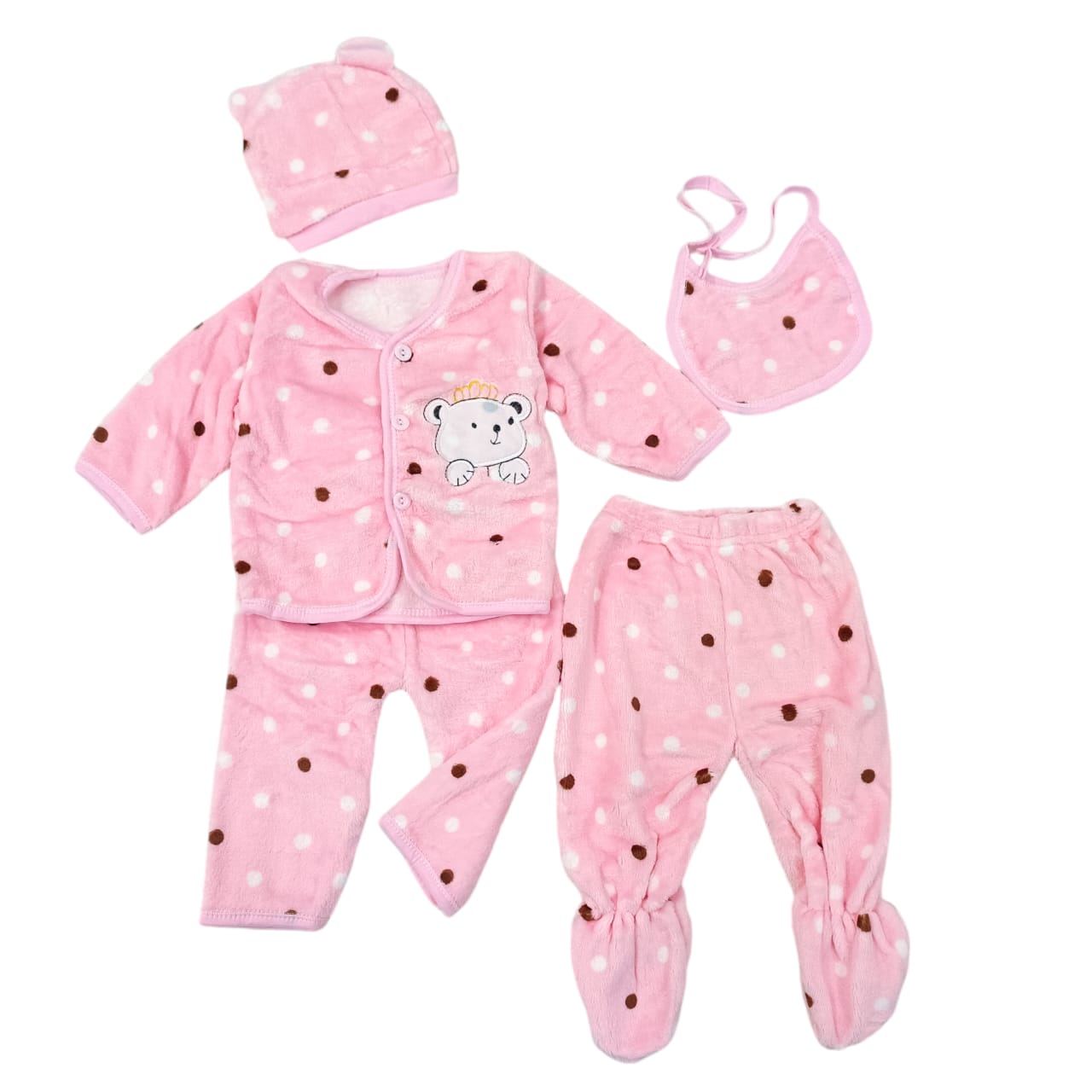 CNW901 0 to 3 Months Winter Velvet Starter Set 5 PCs