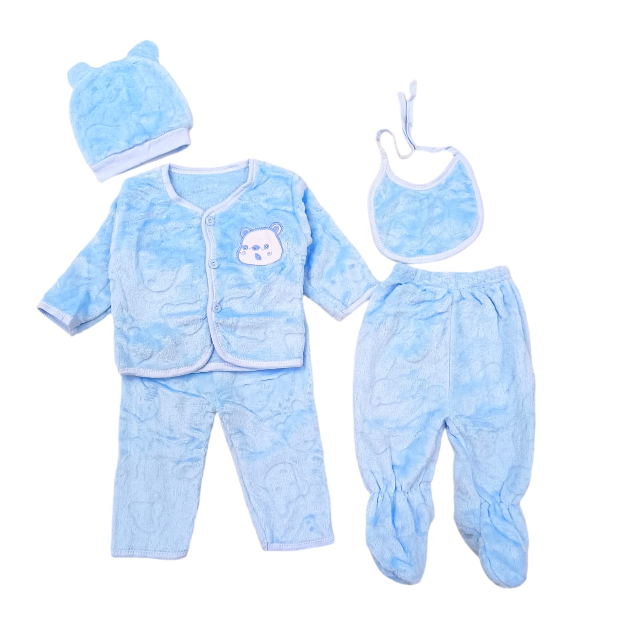 CNW893 0 to 3 Months  Velvet Winter Starter Set 5 Pcs