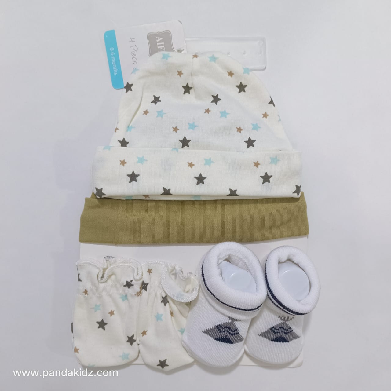 AC085 Baby Cap, Booties & Mittens Set