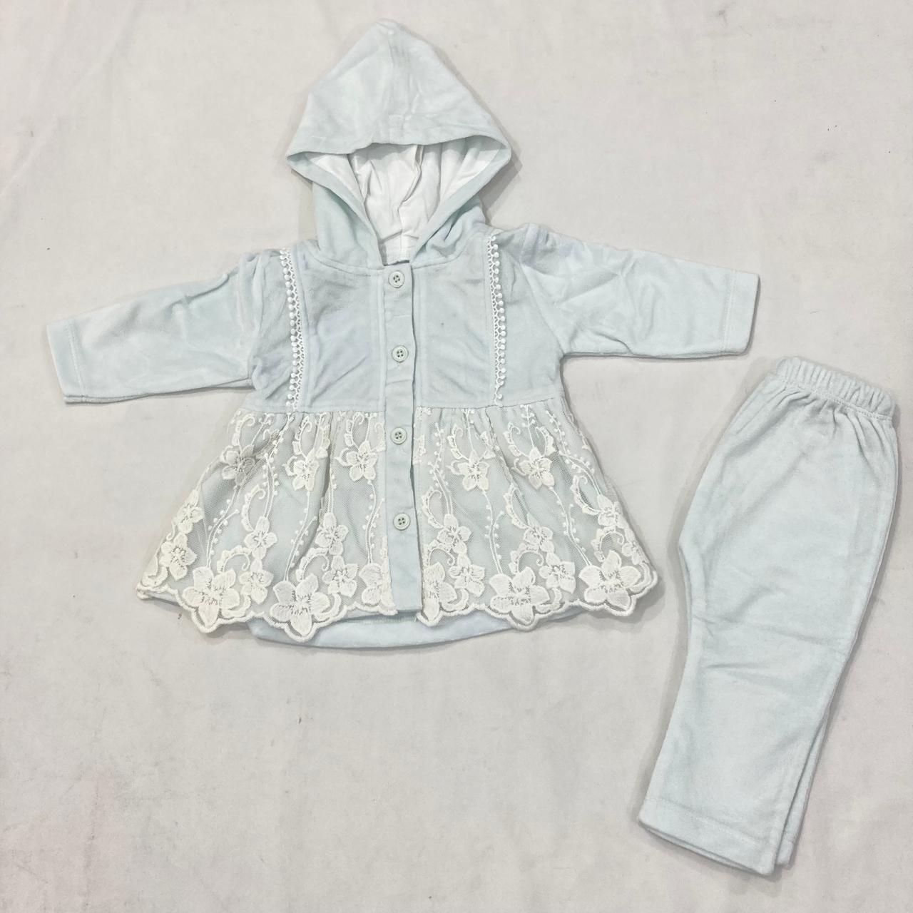 CN2635 Baby Girl Hooded Formal Dress