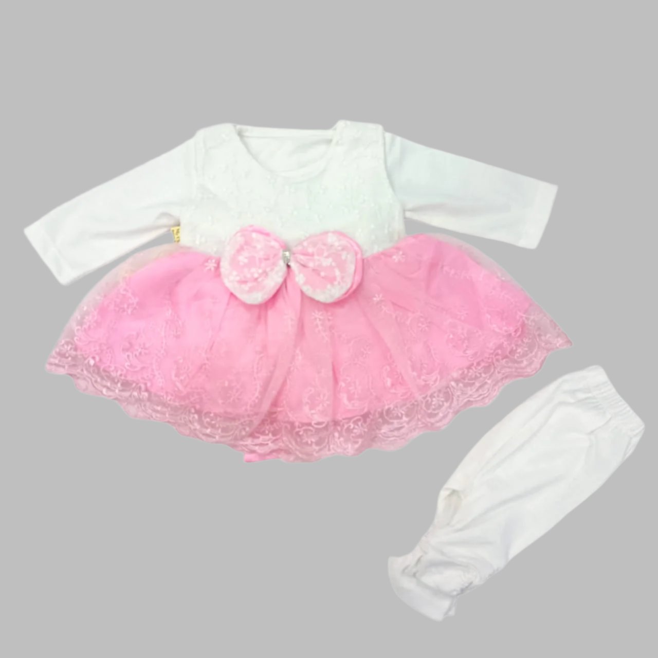 Baby Girls Mid Season Frock & Trouser