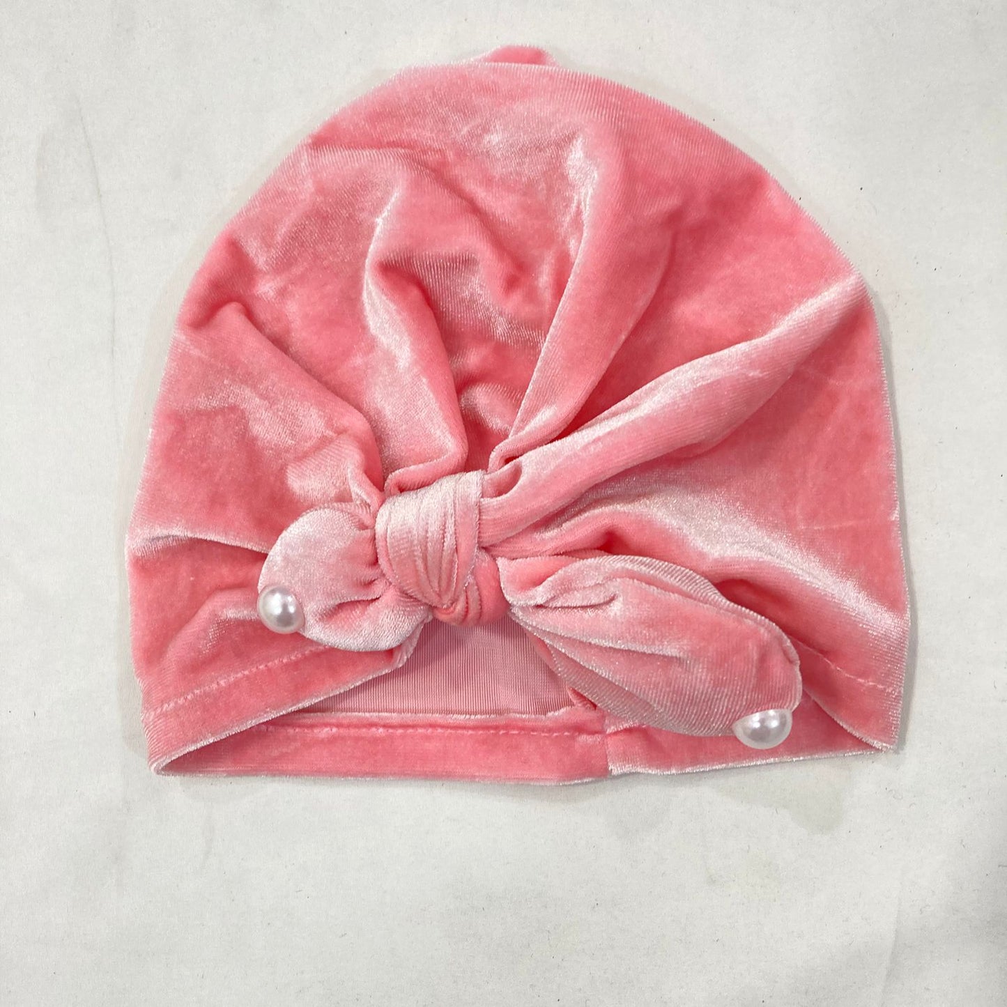 Baby Girl Winter Velvet Turban Cap