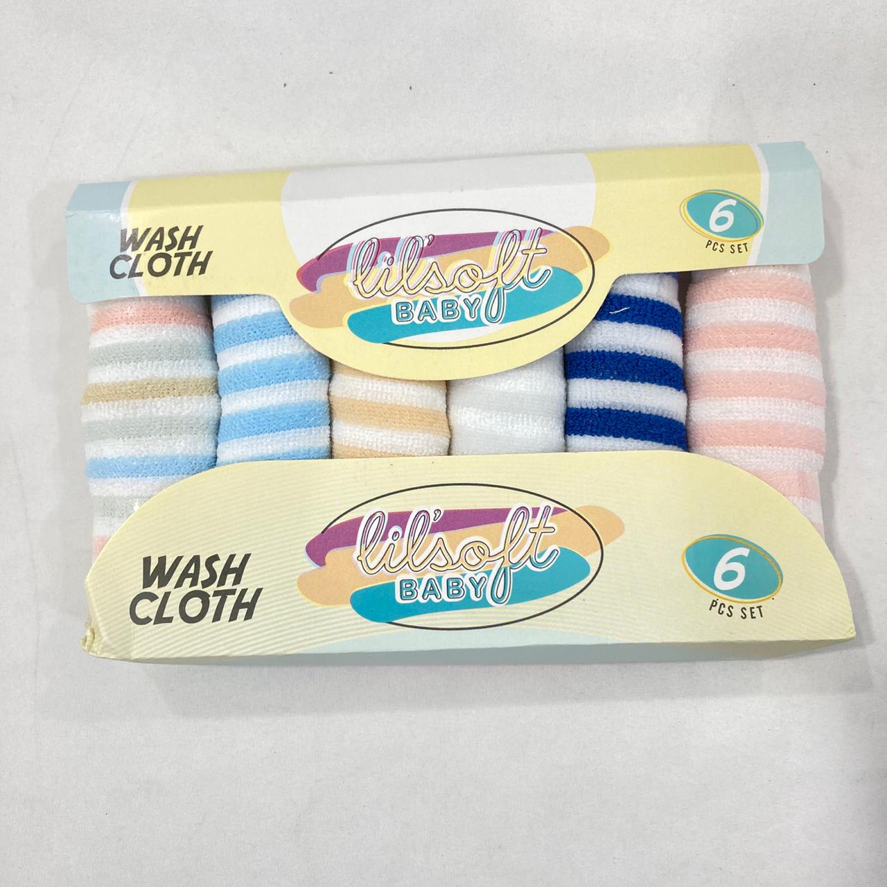 AC617 Baby Wash Clothes Pack of 6