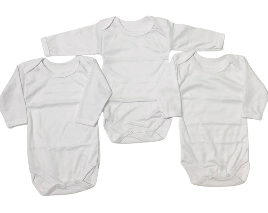 AC890 Full Sleeve Baby Vest-Romper Pack of 3