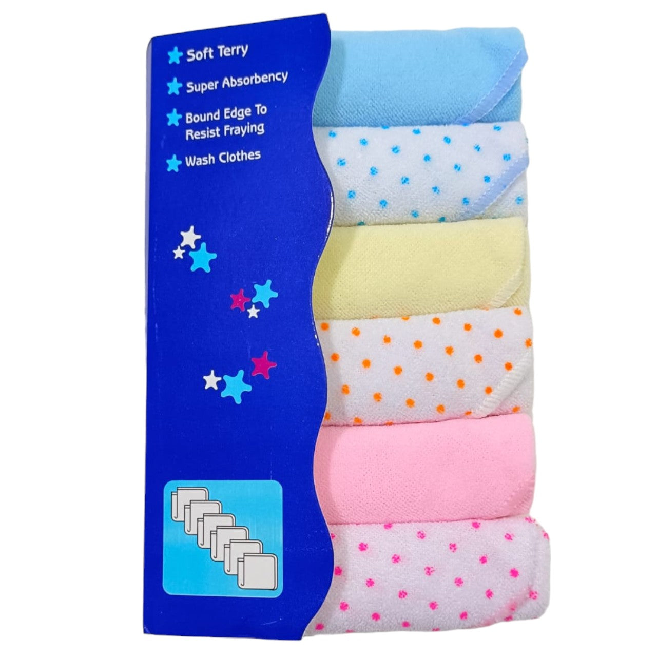 AC616 Baby Wash Clothes Pack of 6